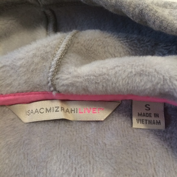 Isaac Mizrahi Live! Hoodie Ladies Size Small Gray - Picture 7 of 8